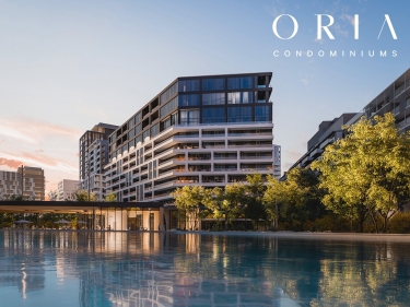 Oria Condominiums - Condos neufs  Sainte-Catherine en inscription en construction avec stationnement extrieur avec stationnement intrieur avec gym: 3 chambres