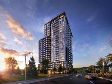 Sir Charles Condominiums - Condos neufs en Montrgie avec units modles en occupation en construction avec stationnement intrieur avec gym: Studio/loft, 500 001 $ - 600 000 $