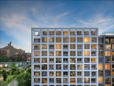 Vertica Condominiums - Condos neufs  Saint-Gabriel-de-Valcartier en occupation en construction avec ascenseur avec stationnement intrieur prs d'une gare avec Piscine: Studio/loft