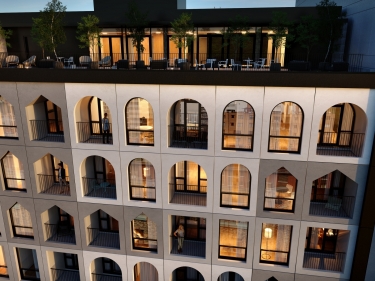 Appartements Link - Location neuve dans le Quartier des lumires (Montral) en inscription en construction prs du mtro avec Piscine: 4 chambres et plus, 700 001 $ - 800 000 $