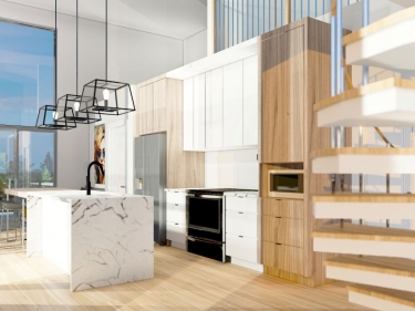 Mdina Condominiums - Condos neufs dans Saint-Michel en inscription avec units modles avec stationnement extrieur prs d'une gare: Studio/loft, 800 001 $ - 900 000 $