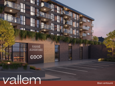 Vallem Condos - Location neuve  Contrecoeur avec units modles en occupation avec stationnement intrieur: Studio/loft, 300 001 $ - 400 000 $