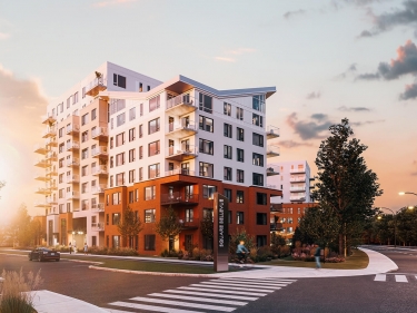 Square Bellevue Condominiums - Condos neufs  Pierrefonds en inscription en construction avec stationnement intrieur prs du mtro avec Piscine: 2 chambres