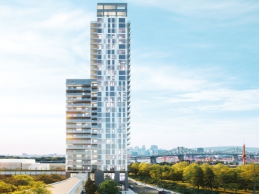 Myral Condominiums - Condos neufs  Boucherville en inscription en occupation en construction avec ascenseur prs du mtro prs d'une gare avec Piscine