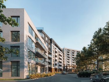 Le Louis Alexandre - Location neuve  Boucherville avec units modles en occupation en construction avec stationnement intrieur prs d'une gare: 2 chambres