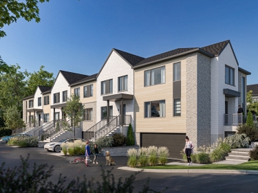 Quartier Galia - Maisons neuves  Montral avec units modles en occupation en construction avec ascenseur avec stationnement extrieur avec stationnement intrieur prs d'une gare avec Piscine: 2 chambres, 400 001 $ - 500 000 $